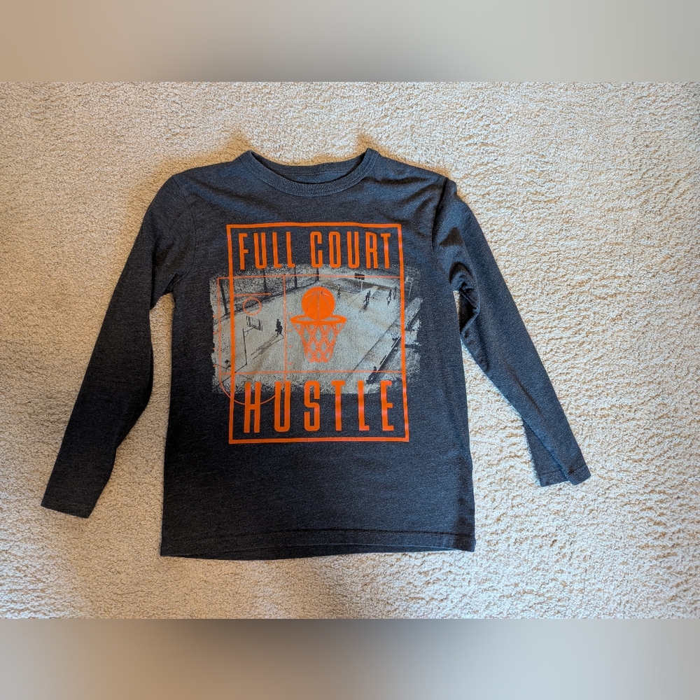 Kids long sleeves basketball shirt